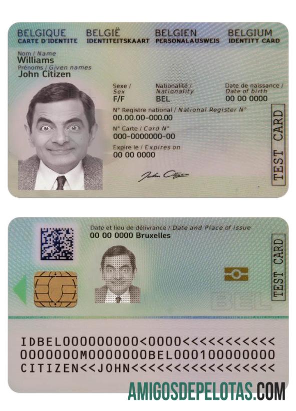 Bélgica ID 2020 Modelo atual